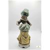 Image 2 : Porcelain Figurine of Young Woman in Bonnet with Lace Trim