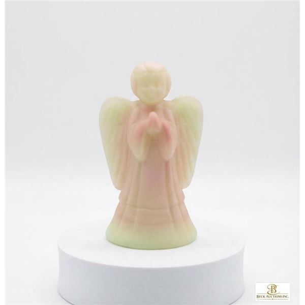 Fenton Art Glass Praying Angel Figurine Satin Glass USA