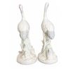 Image 2 : Porcelain Crane Figurines with Floral Bases