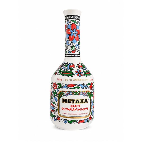 Metaxa Grand Olympian Reserve Handmade Porcelain Bottle 0.7L 40% Vol