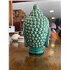 Image 3 : Glazed Green Ceramic Buddha Head Sculpture