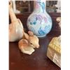 Image 2 : Ceramic Tableware Group Including Swan, Deer, and Vase