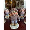 Image 4 : 8 Porcelain Girl Figurines in Winter Clothing