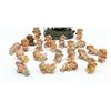 Image 1 : 18 Porcelain Cherub Figurines with Flower Crowns