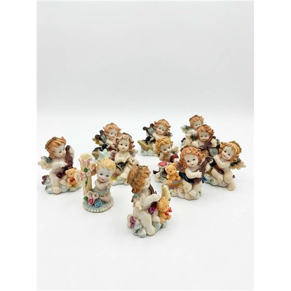 10 Cherub Angel Ceramic Figurines Assorted Designs