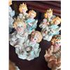Image 4 : 13 Porcelain Angel Figurines with Musical Instruments and Crowns