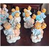 Image 6 : 13 Porcelain Angel Figurines with Musical Instruments and Crowns
