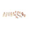 Image 1 : 17 Ceramic Cherub Figurines with Floral Crowns