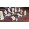 Image 4 : 17 Ceramic Cherub Figurines with Floral Crowns