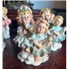 Image 4 : 10 Porcelain Cherub and Child Musicians Figurines, Hand-Painted