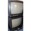 Image 1 : Sansui TVM1315 CRT Television with Antenna and Electrohome 33CG11 TV Receiver with Remote