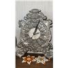 Image 3 : Battery Operated Ornate Desk Clock, Decorative Candles, Christmas Decor, and Candle Box