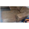 Image 5 : Beige Microfabric Sectional Sofa with Attached Chaise Lounge