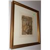 Image 2 : Framed Textile Artwork Depicting Cleric with Handphone Detail