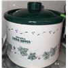 Image 4 : Slow Cookers, Ceramic Bunny, Planter, Linens, and Kitchenware Lot