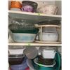 Image 6 : Slow Cookers, Ceramic Bunny, Planter, Linens, and Kitchenware Lot