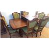 Image 2 : Solid Wood Dinette Set with Six Chairs and Two Leaves
