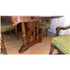 Image 7 : Solid Wood Dinette Set with Six Chairs and Two Leaves
