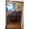 Image 3 : Pine Wood Vanity Table with Rectangular Mirror and Heart Cutout Detail