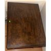 Image 4 : Rectangular Wood Side Table with Stud Detail and Lower Shelf