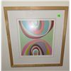 Image 2 : Framed Abstract Print Reproductions Signed A. Davis