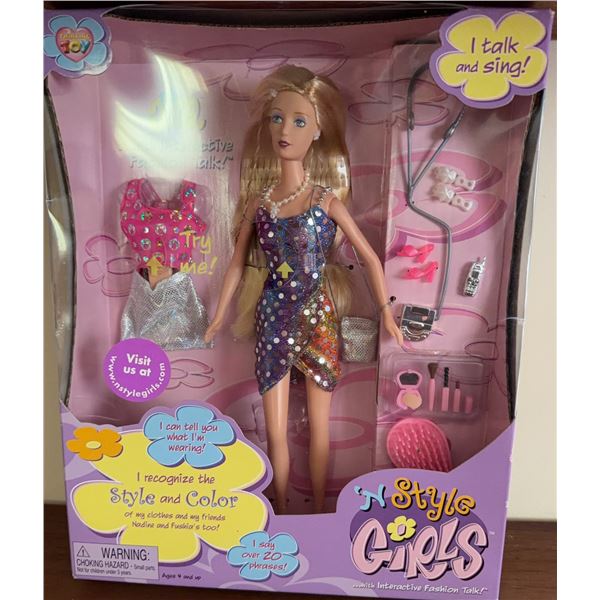 In Style Girls Doll Interactive Fashion Talker with Accessories, Over 20 Phrases