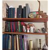 Image 1 : Books Two Wooden Shelves Plus Decorative Items Including Bird Figurine
