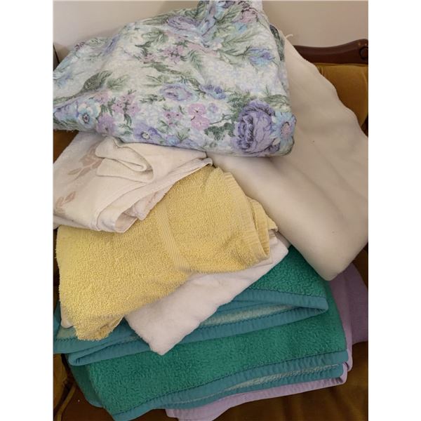 Towels and Blankets, Various Colours and Patterns