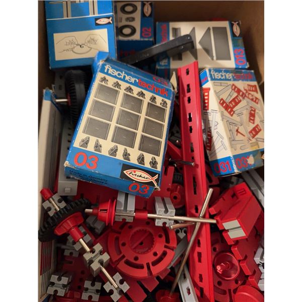 Fischertechnik Construction Set Assorted Parts and Original Boxes