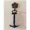 Image 3 : Decorative Plate with Warrior Portrait, Anchor Key, and Metal Wall Hook
