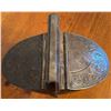 Image 3 : Engraved Silver Metal Hinged Box on Three Feet Oval Shape Ornamental Lid