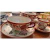 Image 3 : Asian Porcelain Teacup Sets, Tray, and Ornate Serving Utensils