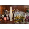 Image 1 : 6 Floral Frosted Glasses with Yellow and Pink Iris Motif
