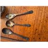 Image 3 : Birks Sterling Silver Open Salt Cellars, Lidded Mustard Pot, Condiment Bowl and Spoons