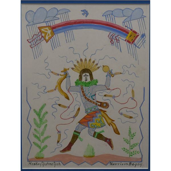 NAVAJO PAINTING (HARRISON BEGAY)