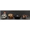 Image 4 : THREE PUEBLO POTTERY ITEMS ONE CERAMIC