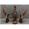 Image 3 : THREE SERI IRON WOOD CARVINGS