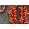 Image 9 : THREE CORAL NECKLACES AND ONE BEAD NECKLACE