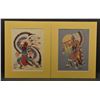 Image 2 : TWO POTAWATOMIE SILK SCREENS (WOODY CRUMBO)