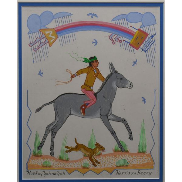 NAVAJO PAINTING (HARRISON BEGAY)