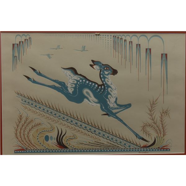 TWO POTAWATOMIE SILK SCREENS (WOODY CRUMBO)