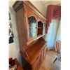 Image 5 : Wood Hutch With Leaded Glass Doors