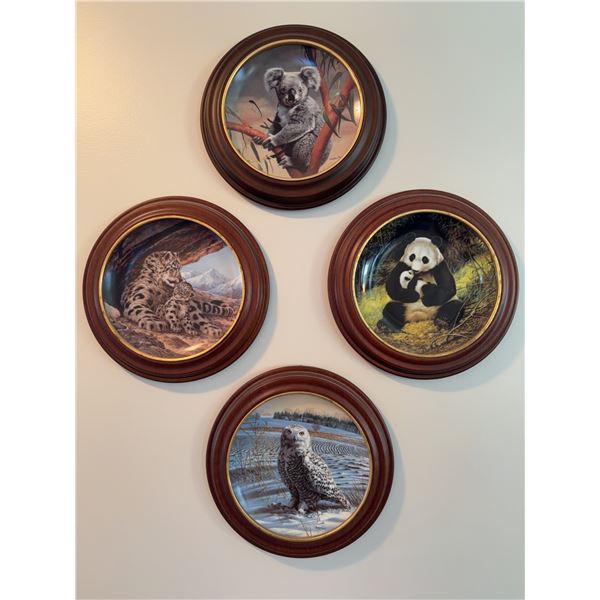 The exclusive collection of painted Will Nelson’s Endangered Species Collector Plate Set of 4