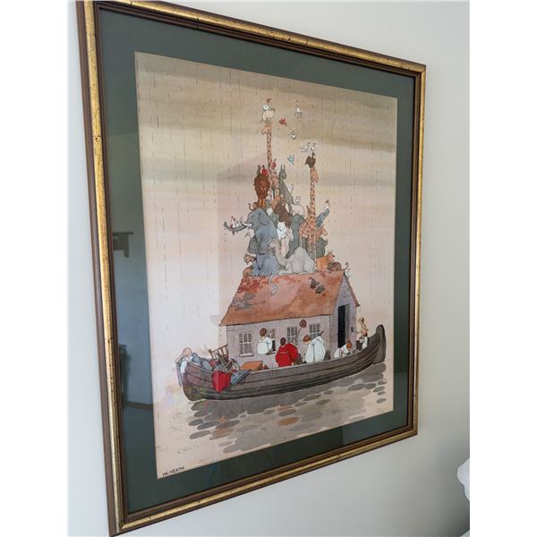W. Heath Noah's Ark Framed Print