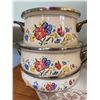 Image 1 : Floral Enamel Pots and ChefsMate Pan