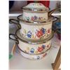Image 8 : Floral Enamel Pots and ChefsMate Pan