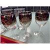 Image 5 : Stainless Rose Flatware Set and Silver Rim Glasses