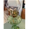 Image 4 : Green Pressed Glass Oil Lamps