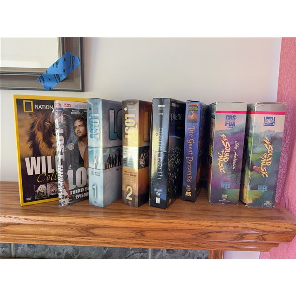 Media Lot: DVDs Lost, Planet Earth, VHS