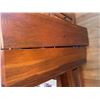 Image 2 : Oak Pedestal Dining Table with 4 Caster Chairs